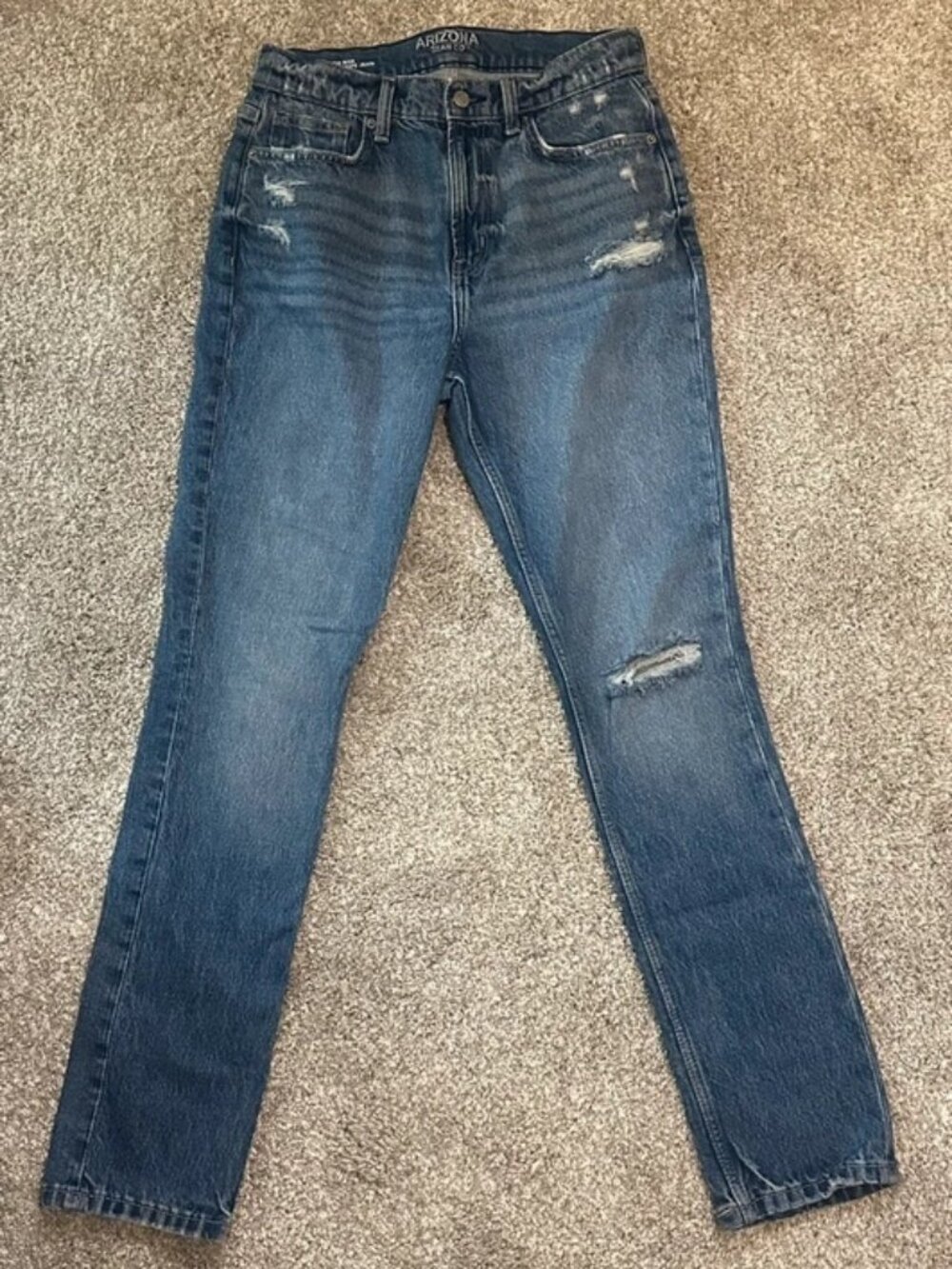 Women's Arizona High Rise Drainpipe Jean Size 8